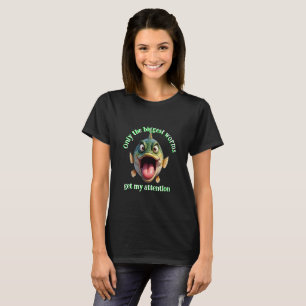 Camiseta Sólo los mayores gusanos reciben mi atención pesca