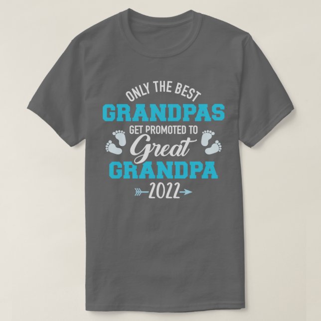 Camiseta Sólo los mejores abuelitos son promovidos a los gr (Diseño del anverso)