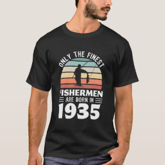 Camiseta Solo Los Mejores Pescadores Nacieron En 1935 90Th