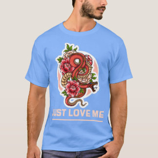 CAMISETA SOLO ME AMO EL SNAKE Y LOS ROSAS