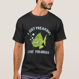 Camiseta Sólo me asusta el amor pirañas - Cita divertida
