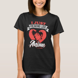 Camiseta Sólo Me Encanta Citar Anime   Diseño Encantador