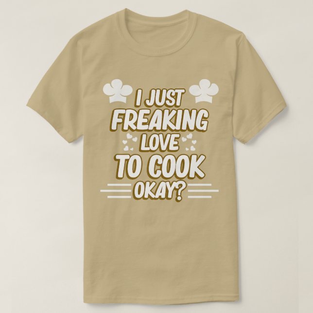Camiseta Solo Me Encanta Cocinar Bien Cocina Cocina De Chef (Diseño del anverso)