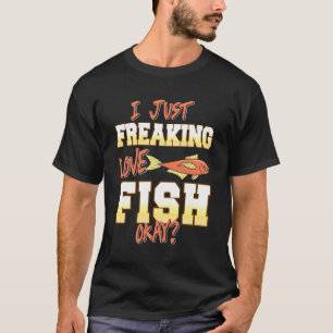 Camiseta Sólo Me Encanta El Acuario De Peces Humor Divertid