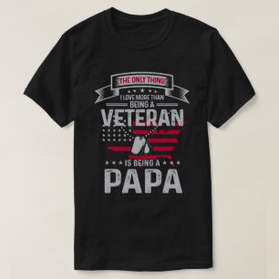 Camiseta Sólo Me Encanta Más Que Ser Un Veterano Papa