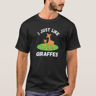 Camiseta Solo me gustan las jirafas mullidas jirafas