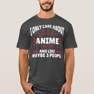 Camiseta Solo Me Importa Anime Funny 