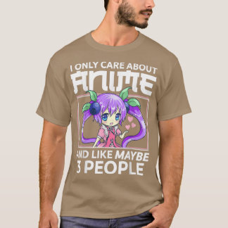 Camiseta Solo me importa Anime y como tal 3 personas