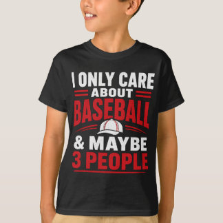 Camiseta Solo Me Importa El Béisbol Frase Divertida