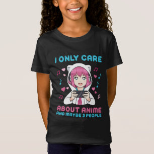 Camiseta Solo Me Importa El Gráfico De Chicas De Anime