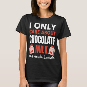 Camiseta Solo me importa el gráfico de comida de leche de c