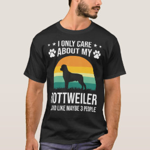 Camiseta Solo Me Importa Mi Perro Rottweiler 32