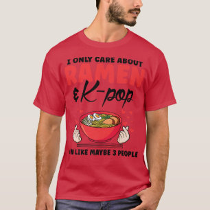 Camiseta Solo me importa Ramen y K-pop Corea del Sur 315