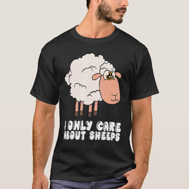Camiseta Solo me importan las ovejas (Anverso)