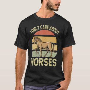 Camiseta Solo Me Importan Los Caballos Equitación Jinete De