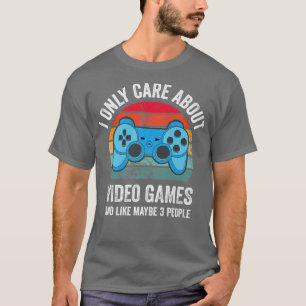 Camiseta Solo me importan los videojuegos Vintage Gamer Lov