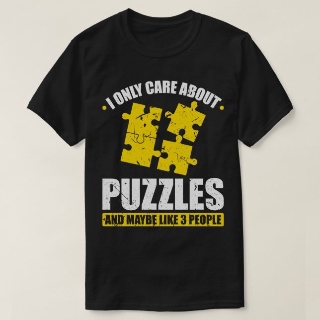 Camiseta Sólo me refiero a los rompecabezas (Diseño del anverso)