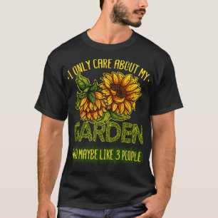 Camiseta Solo me refiero a mi jardín florista de girasol