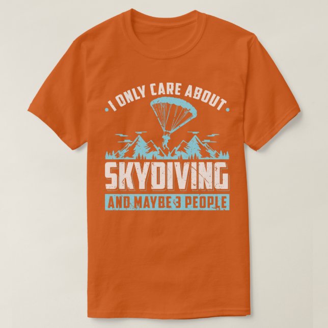 Camiseta Sólo me refiero al paracaidista de Skydiver (Diseño del anverso)