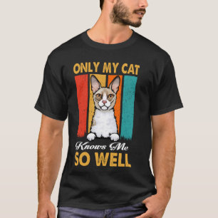 Camiseta Solo Mi Gato Me Conoce Tan Bien Vintage Cornish Re