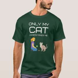 Camiseta Sólo mi gato me entiende