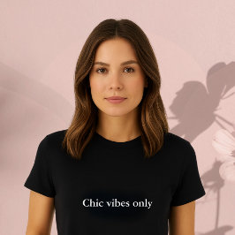 Camiseta sólo moda de vibraciones de citas de ropa estética