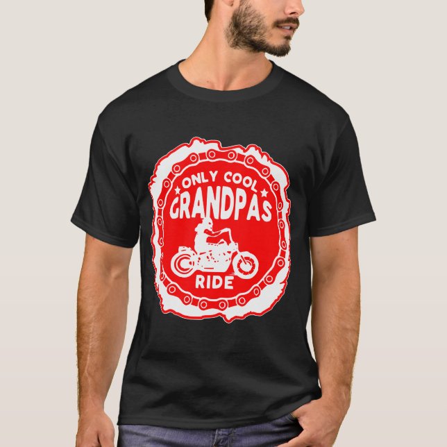 Camiseta Solo motocicletas de viaje del abuelo de Guay © FB (Anverso)