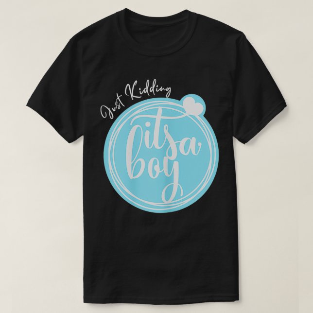Camiseta Sólo mujeres, Kidding es una broma de género (Diseño del anverso)