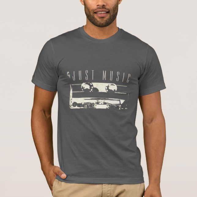 Camiseta Solo música estilo retro impresión musical (Anverso)