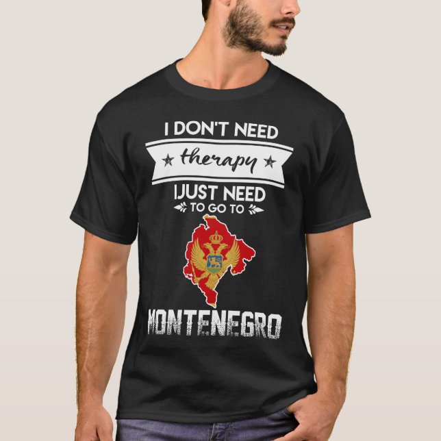 Camiseta solo necesita ir a montenegro (Anverso)