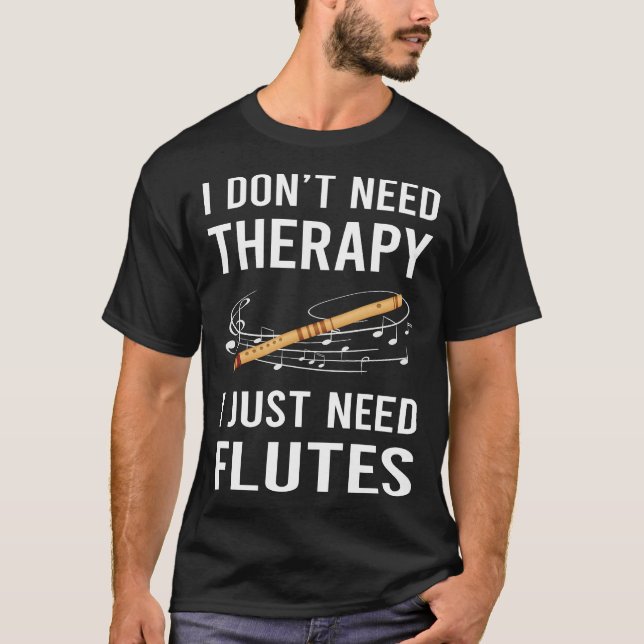 Camiseta Solo necesito flauta (Anverso)