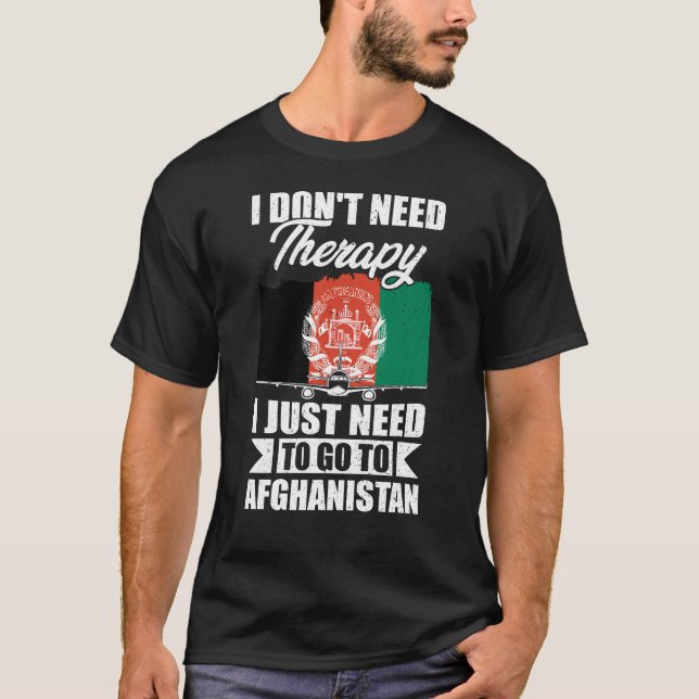 Camiseta Solo necesito ir a Afganistán (Anverso)