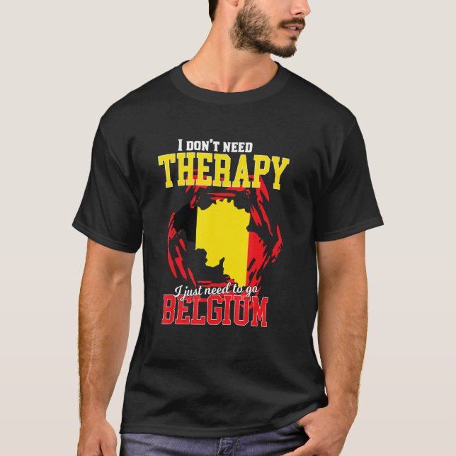 Camiseta Solo Necesito Ir A Bélgica (Anverso)