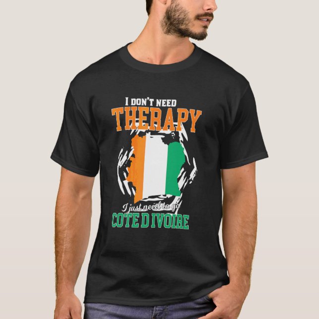 Camiseta Sólo Necesito Ir A Costa De Marfil (Anverso)
