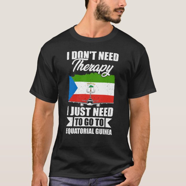 Camiseta Solo necesito ir a Guinea Ecuatorial (Anverso)
