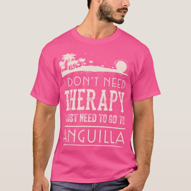 Camiseta Solo Necesito Ir A La Prensa De Anguila (Vacacione (Anverso)