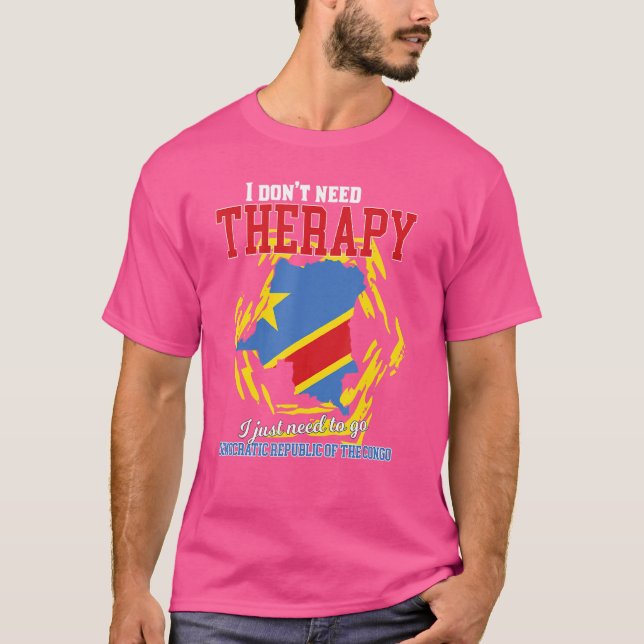 Camiseta Solo Necesito Ir A La República Democrática Del Co (Anverso)