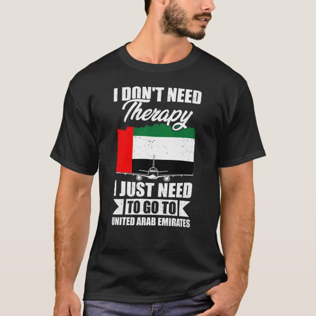 Camiseta Solo necesito ir a los Emiratos Árabes Unidos (Anverso)