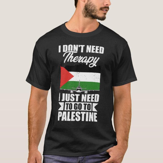 Camiseta Solo necesito ir a palestina (Anverso)