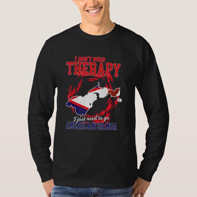 Camiseta Sólo necesito ir a Samoa Americana (Anverso)