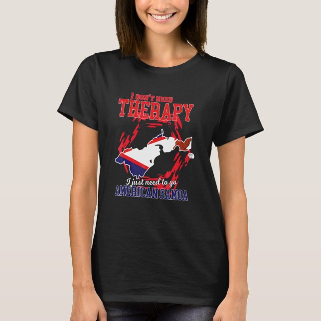 Camiseta Sólo necesito ir a Samoa Americana (Anverso)