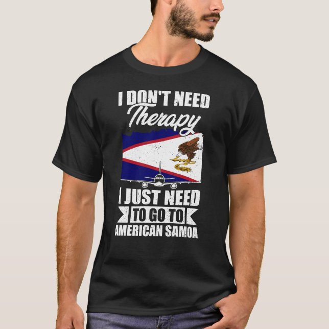 Camiseta Solo necesito ir a Samoa Americana (Anverso)