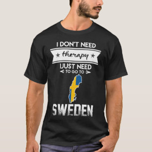 Camiseta solo necesito ir a suecia