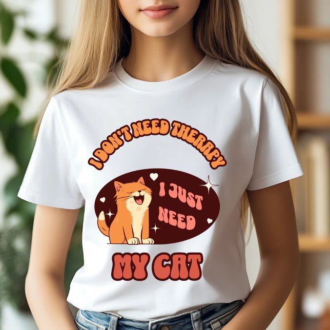 Camiseta Solo necesito mi gato (Subido por el creador)