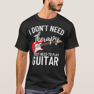 Camiseta Solo Necesito Tocar Guitar PlayerFunny Guitar636