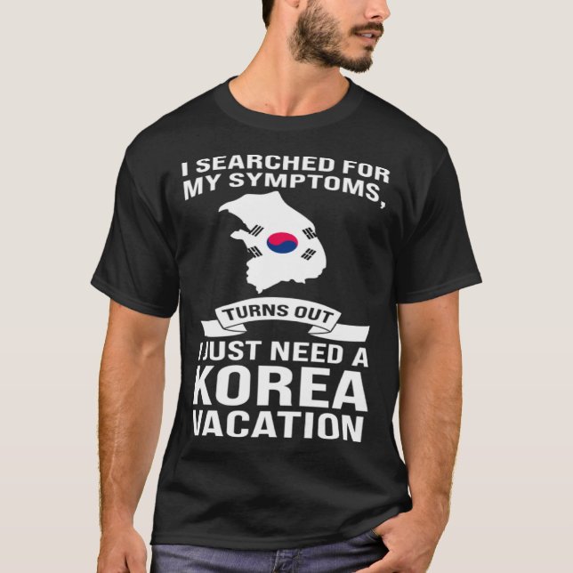 Camiseta Solo necesito unas vacaciones en Corea (Anverso)