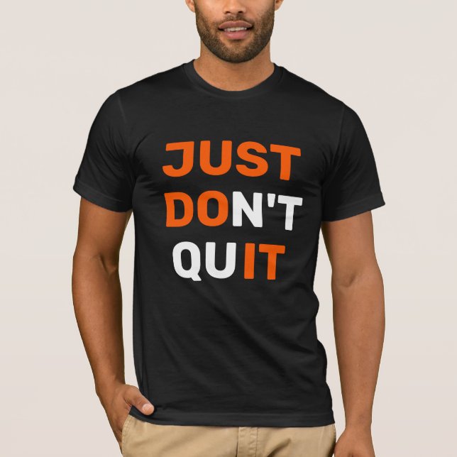 CAMISETA SÓLO NO DEJES (Anverso)