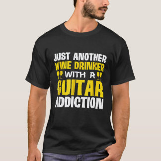 Camiseta Solo Otro Adicto a la Guitarra y al Vino