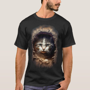 Camiseta Solo otro gato en la pared