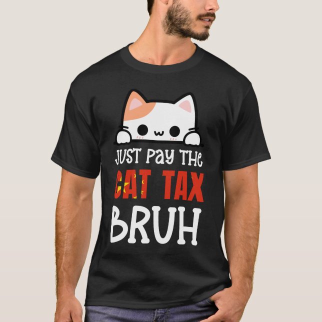 CAMISETA SÓLO PAGAR EL IMPUESTO A LA GATO HORMIGÓN (Anverso)